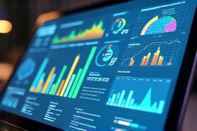 Analytics dashboard showing wireless network data